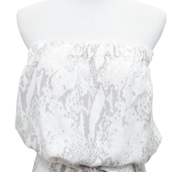 Vintage Havana Snakeskin Print Strapless Summer Pant Jumpsuit Size Medium - Picture 2 of 12